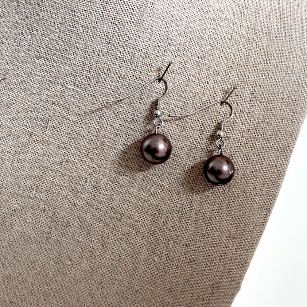 Stella & Dot Faux Pearl Drop Earrings
